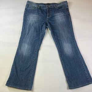 Mossimo Premium Denim Womens Size‎ 16 Blue Bootcut Jeans Medium Wash 2325